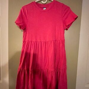 Old Navy Vibrant Pink Casual Kids Dress